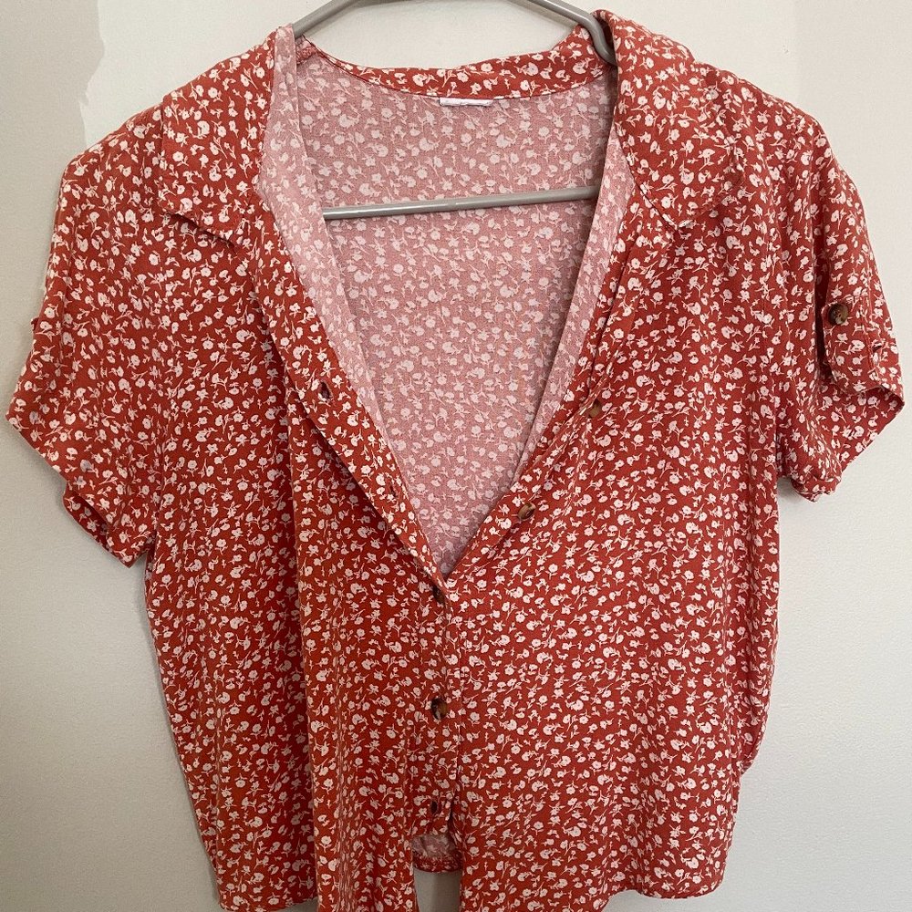 Short Sleeve Casual Blouse